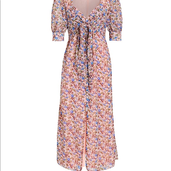 REVOLVE Sophie Midi Dress in Peach Oasis by The East Order - Size M - Picture 4 of 4